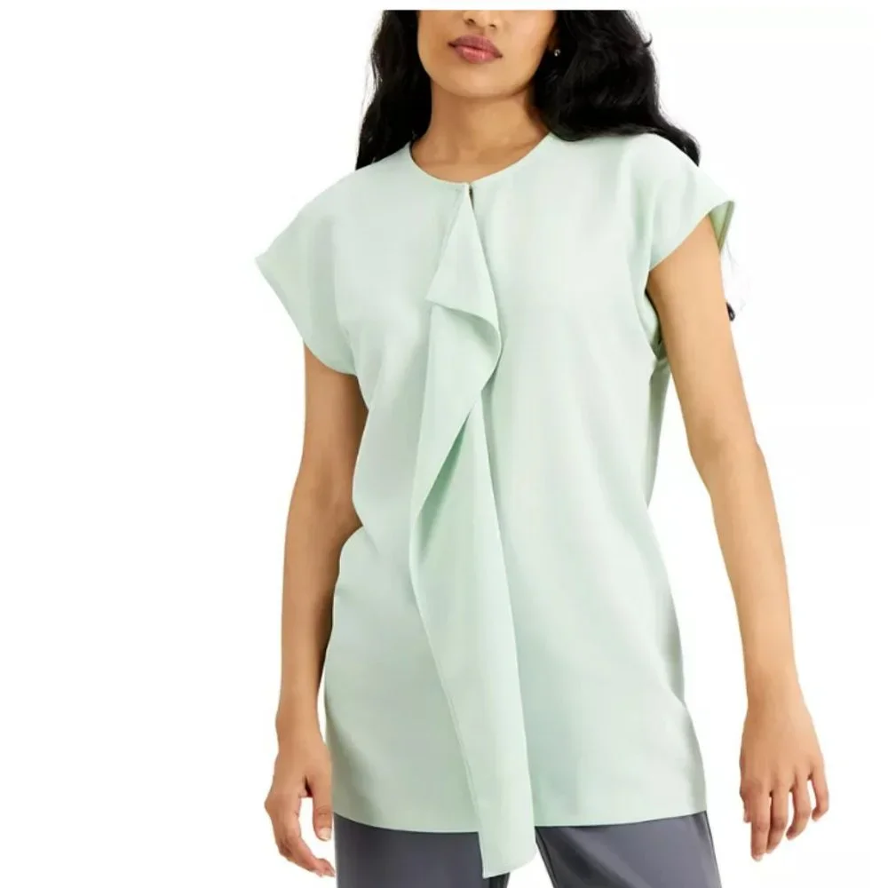 Alfani Ruffle Front Top, - Picture 1 of 3